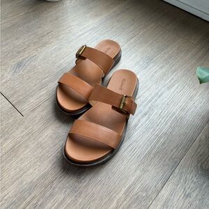 MADEWELL Double Strap Slide Sandal *7.5*